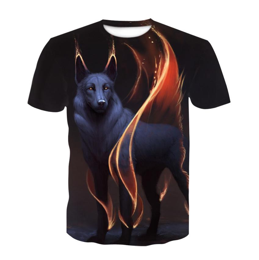 Tricou bărbați Îmbrăcăminte sport de vară Ținute Vintage Animale 3D Topuri Bărbați Streetwear Tricouri cu model Tiger Wolf
