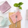 4PC Nonstick Oil Coral Velvet Hanging Hand Towels Kitchen Dishclout