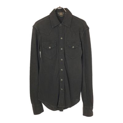 RRL 1 Star Long Sleeve Western Shirt XXS Brown RALPH LAUREN Men's Used