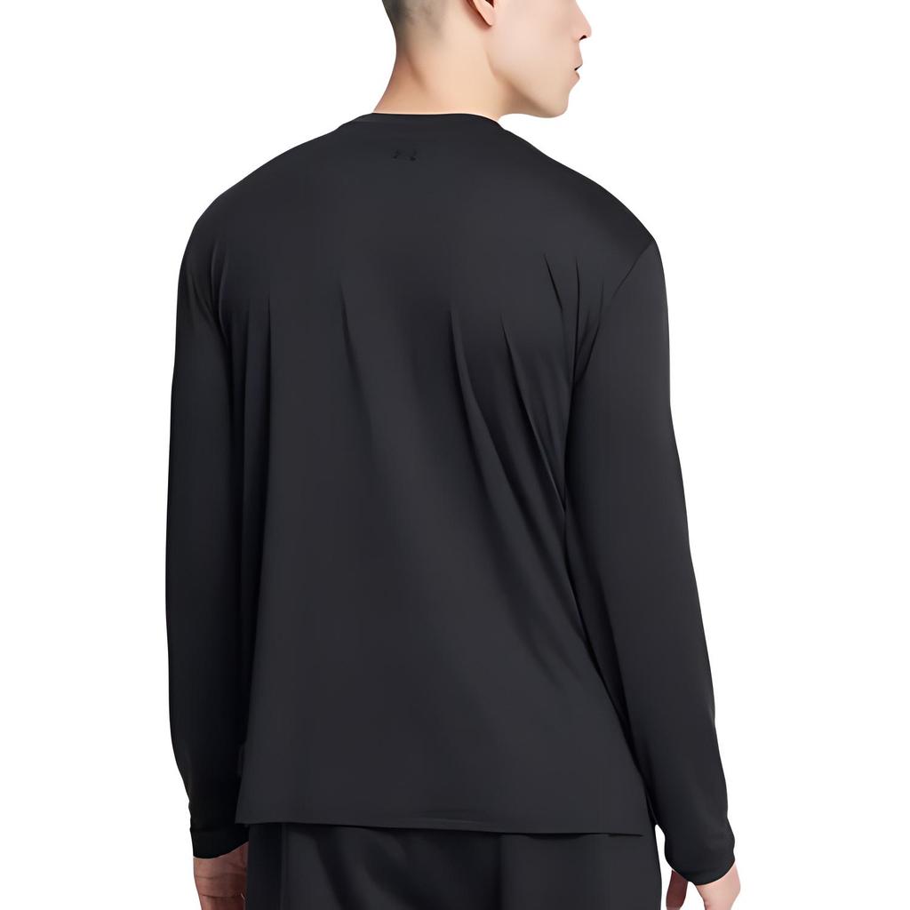 Under Armour Motion Comfortable Round Neck Pullover Sweat-Wicking Breathable Long Sleeve T-Shirt Men T-Shirts Black 1387390-001