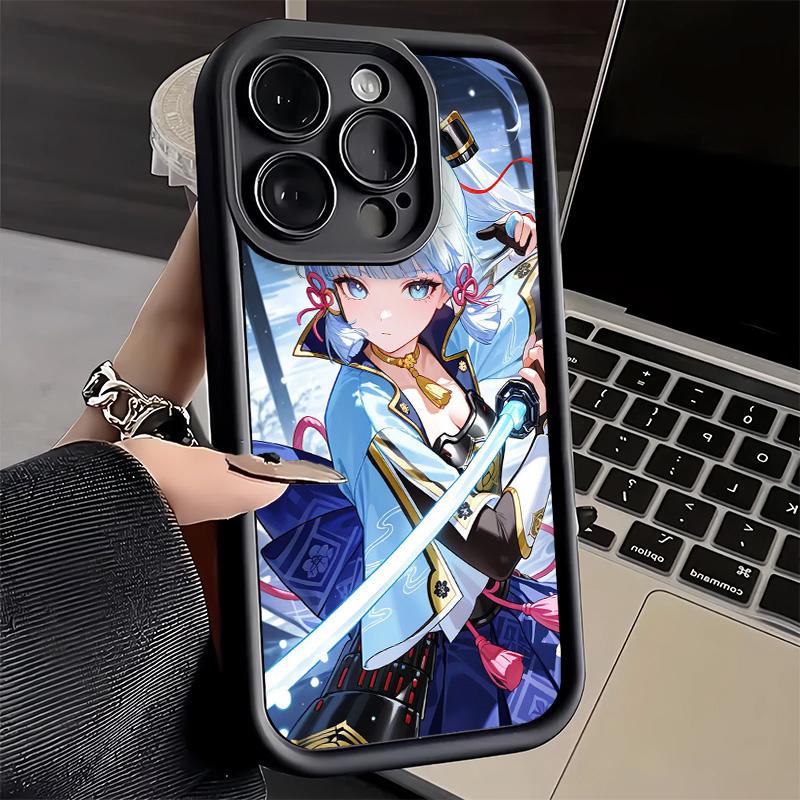 Phone Case for iPhone 17 Air 16E 15 16 Pro Max Genshin Impact Kamisato Ayaka Cover 14 Plus 13 12 Mini Soft Shell Silicone Fundas