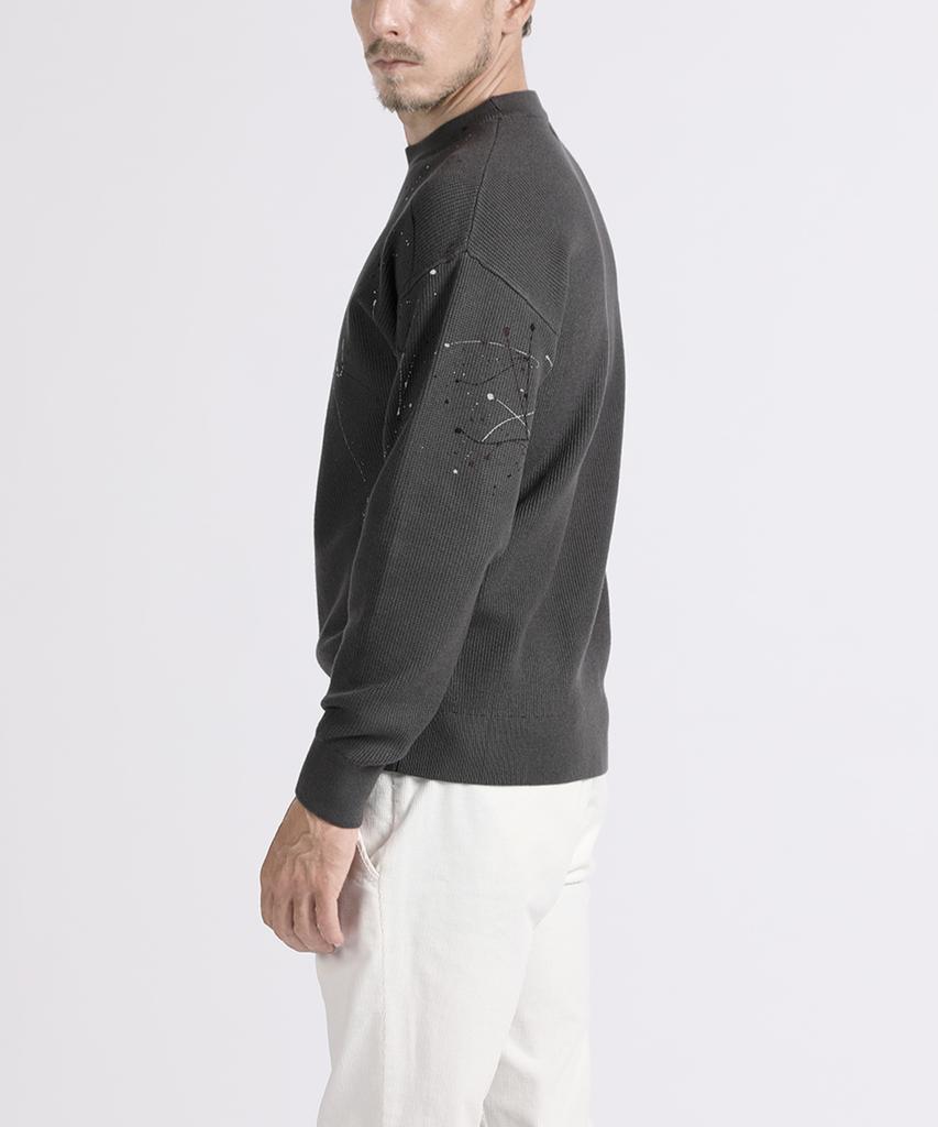 PANICALE Grey Splash Paint Knit