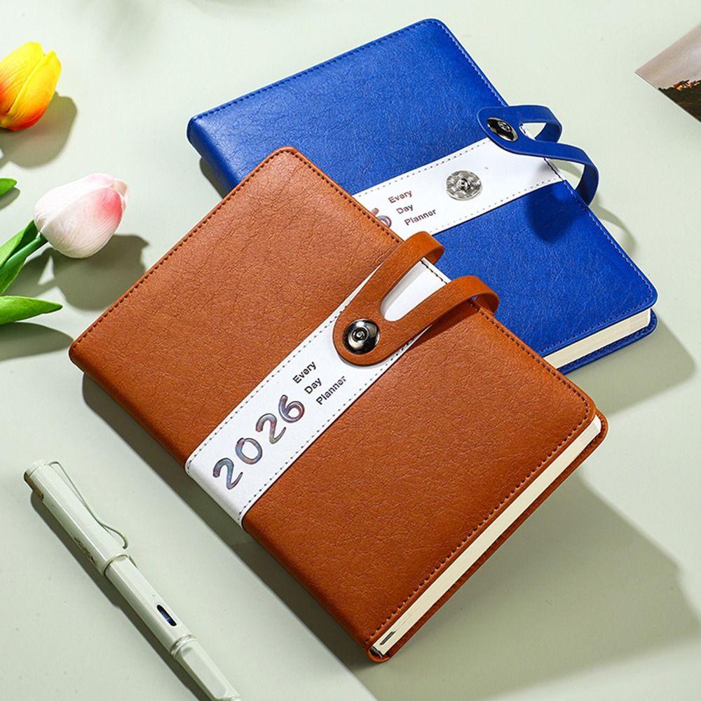 12 Months 2026 Schedule Planner Notepad Wear-resistant Office Work Planner  Student