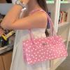 Bolso de Hombro de Gelatina de PVC Transparente Color Caramelo Bolso Tote Accesorio de Viaje