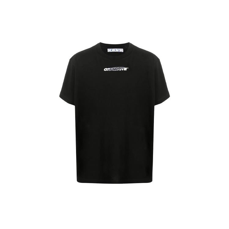 Off-White Pattern Printing Short Sleeve Black Men's OMAA038E20JER0011001