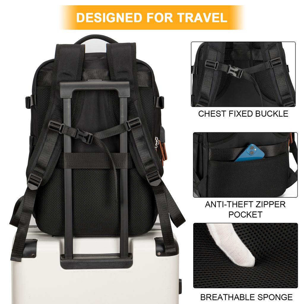 Large Capacity Travel Backpack for Men and Women with USB Charging Port and Separable… More