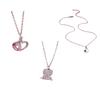 Stylish Love Shapes Pendant Necklace Multiple Layers Collarbone Chain Gold/Silver Color Heart Neckchain Accessory Decor
