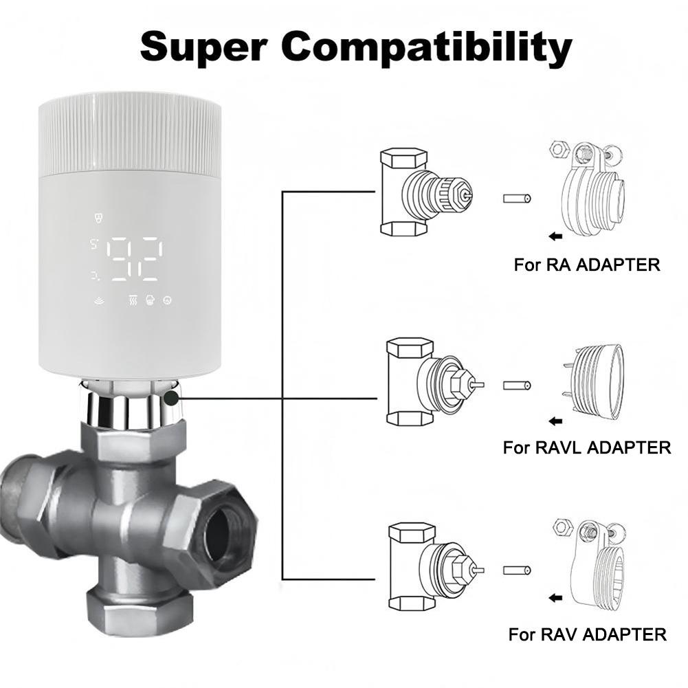 Smart For Temperature Valve Adapter Connector for TRV Radiator Valves M30 1 5