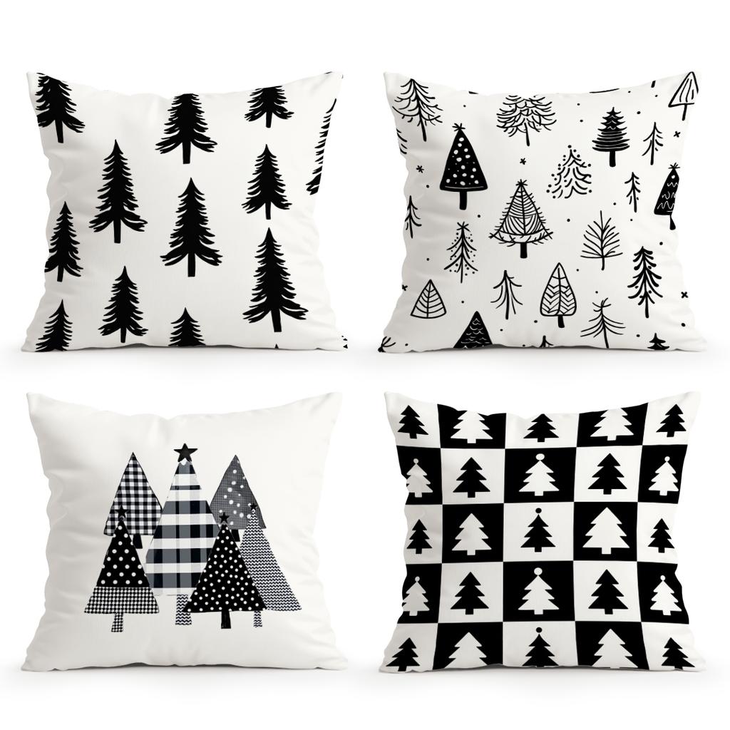 Christmas Simplicity Pillowcase Bedroom Sofa Cushion Cover 100% Polyester Living Room Cushion Pillowcase Home Decor