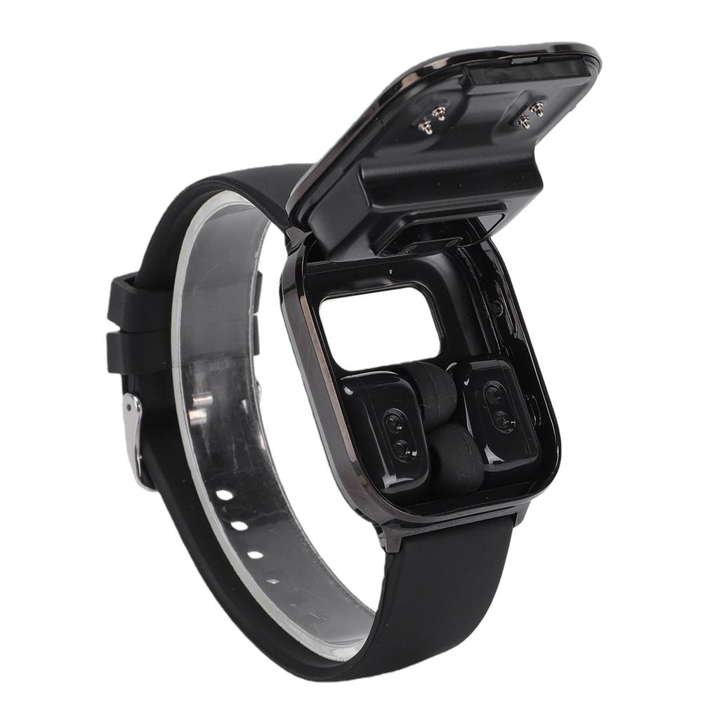 Smart Watch with Earbuds 2 in 1 1.85in HD Touch Screen Men Women Bluetooth Fitness Tracker Watch Pedometer IP67