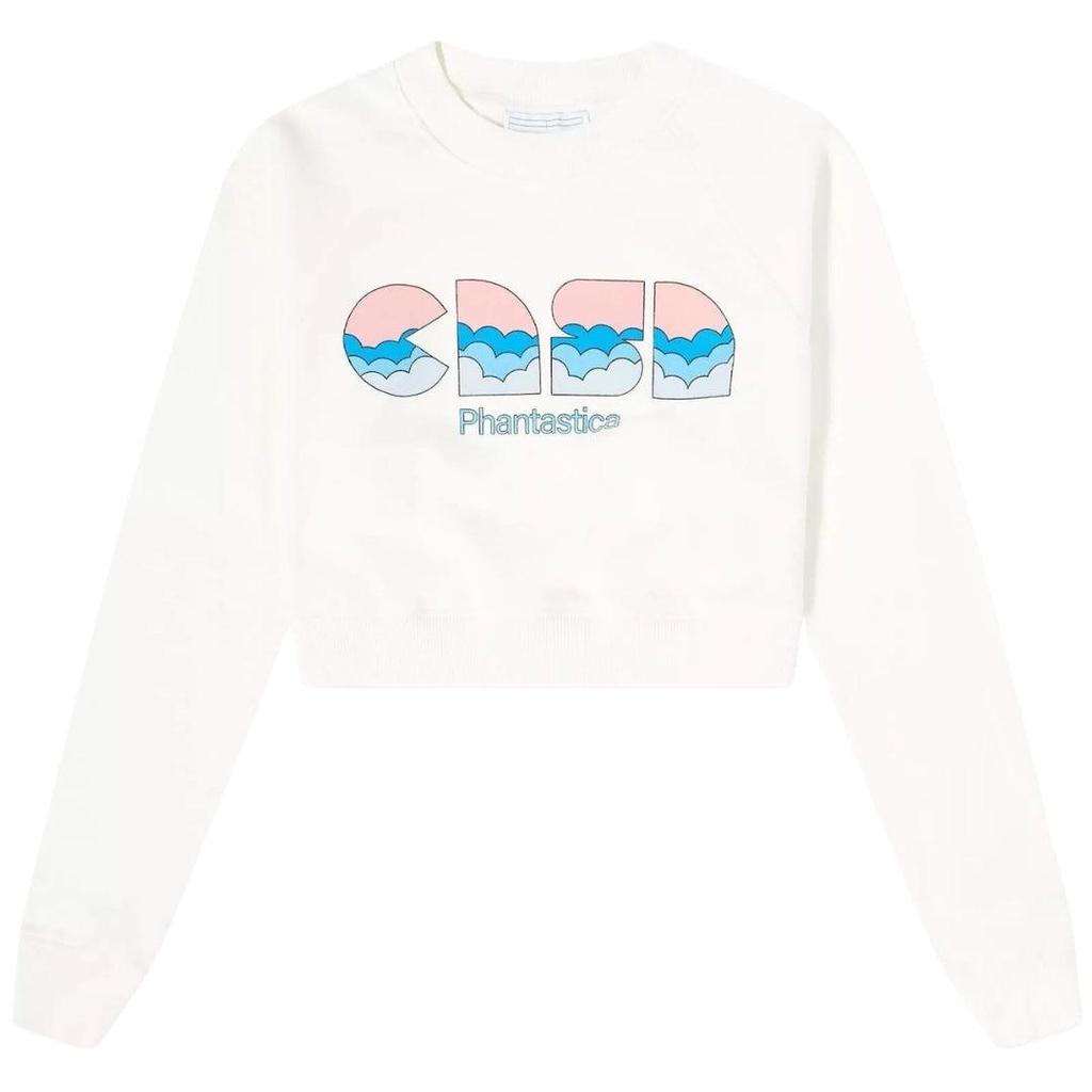 Casablanca Womens/Ladies Casa Clouds Cropped Sweatshirt