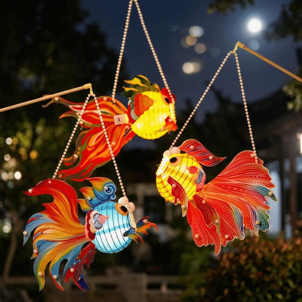 Viel Glück Goldfisch-Laternen Chinesischer Stil DIY Laternen-Material-Set Kulturelle Veranstaltungen