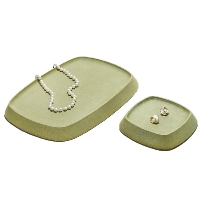 Velvet Jewelry Display and Storage Tray for Necklaces and Rings