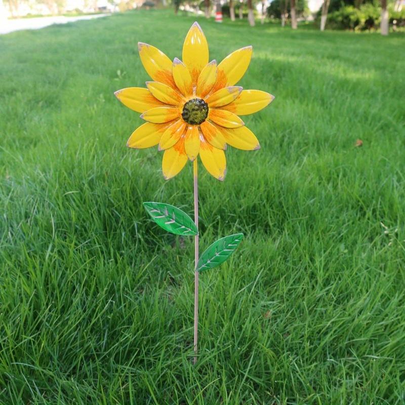 Garden Decor for Outside, Metal Flowers Decorative Garden Stakes for Decor, Yard Garden Decorations for Outdoor Lawn Porch Patio