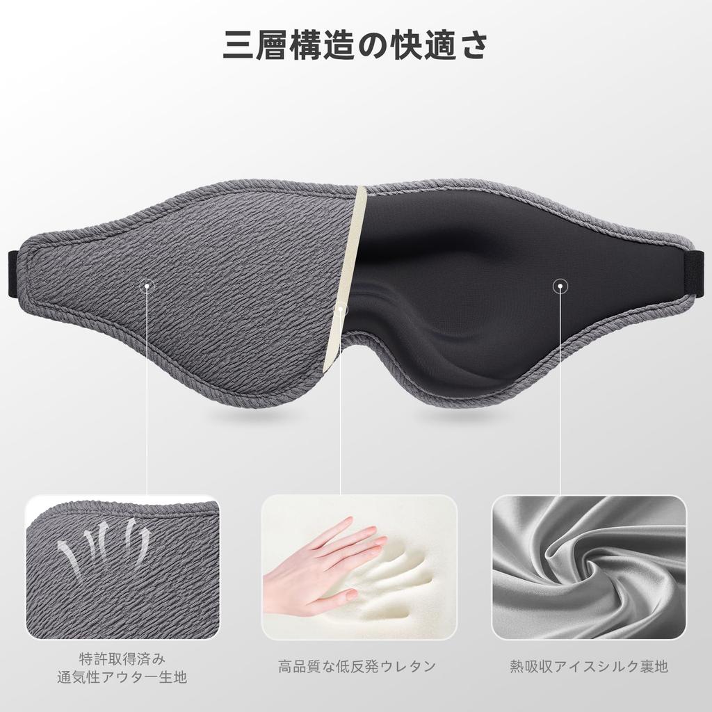 Developed by a Sleep Medicine 2025 Revolutionary Eye Side Sleeper Light 3D Light Blocking Perfect for and Air with Earplugs Specialist Mask, Unisex,