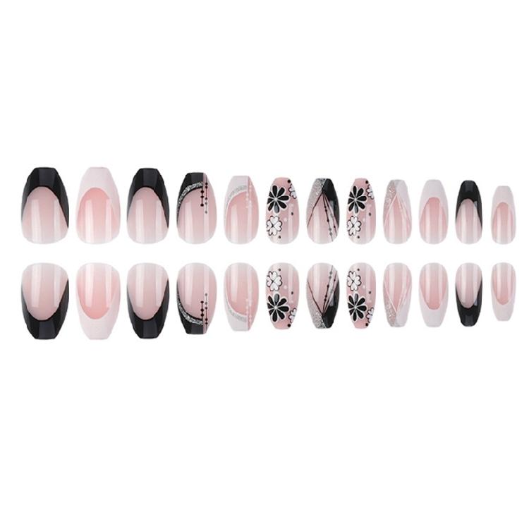 Square Nails Detachable Press On Nails French Artificial Nails False Nails