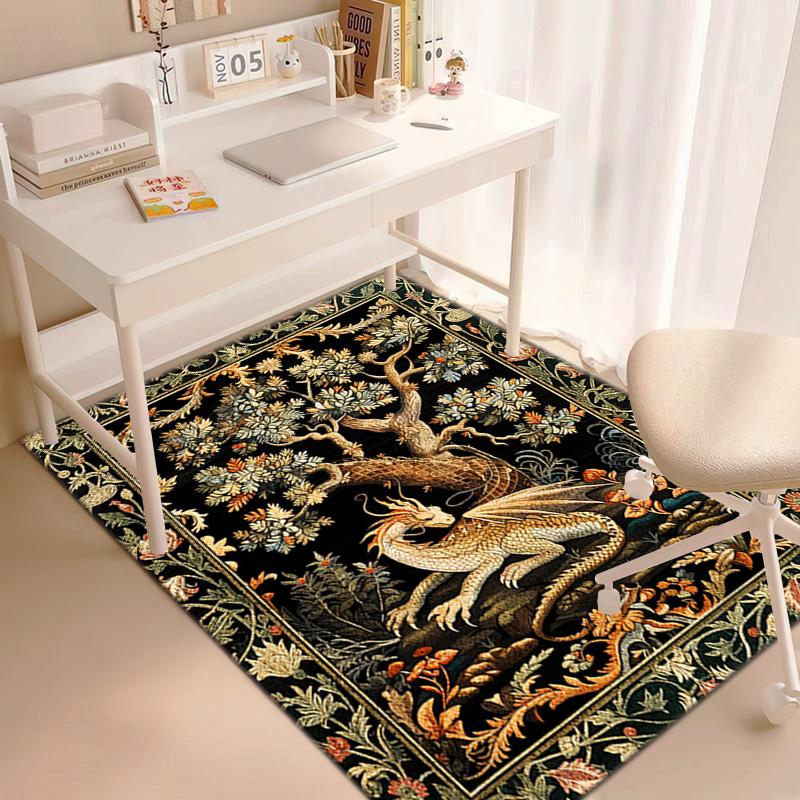 Fox Floral Frame Carpet Is Suitable For Living Room And Bedroom Doormats Office Balcony Decorative Carpet A10