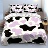 Cow Print Bedding 3-Piece Set Bedding Duvet Cover Set Duvet Cover Pillowcases (1 * Duvet Cover 2 * Pillowcases, without duvet insert)