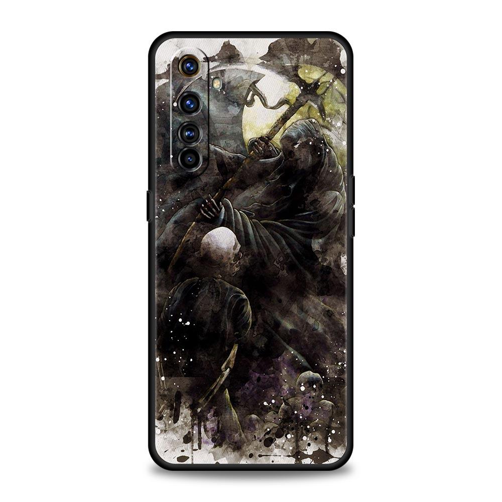 Grim Reaper Skull Skeleton For Realme GT Neo 2 3 3T Phone Case For Realme 10 9 8 5G 7 6 GT2 Pro Plus 9i 8i C21 C11 C25 C35 Cover