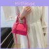 Stylish Pleated Diamond Grid Flip Handbag Women Bags Spring Simple Shoulder Crossbody Bag