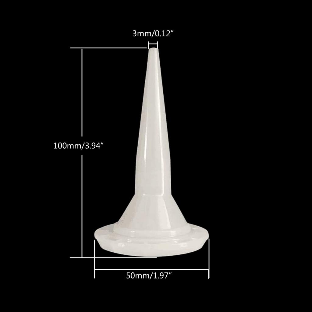 24Pieces Caulking Nozzle Cone Caulking Guns Caulk Nozzles Applicator Sausage Caulking Guns Cone Nozzles Reusable