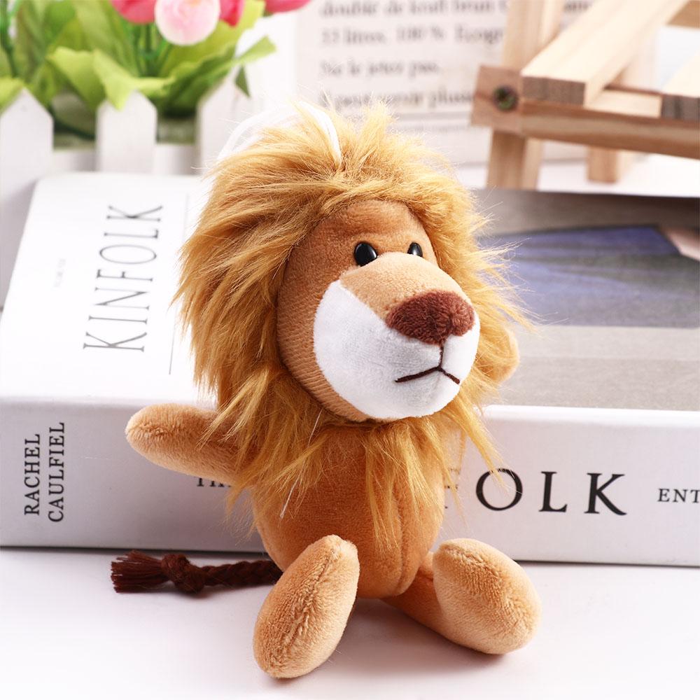 Car Keyring Key Ring Hanging Decoration Jewelry Plush Keychain Plush Doll Keychain Little Lion Doll