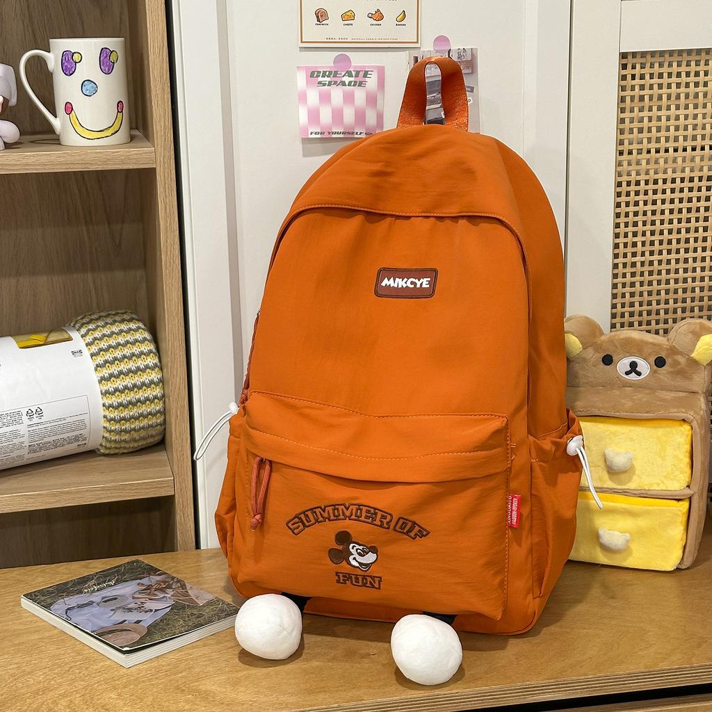 Schoolbag high-value junior high school student backpack female Korean version simple and versatile primary school student schoolbag girl cute