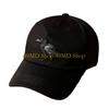 49MD Unisex Baseball Cap with Gothic Embroidery Crow Adjustable Snapbacks Dad Hat for Daily Activity Outdoor Sunproof Headwear