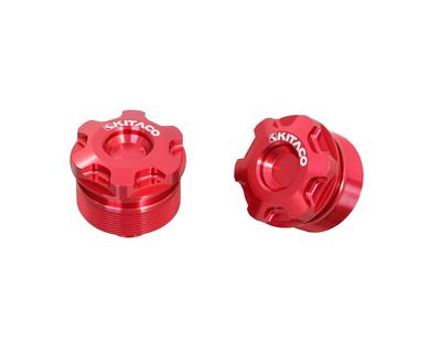 KITACO Front Fork Bolt Set Type Red Grom Monkey 125 Dax 125 (Honda 1) (JC92), (JB02/JB03/JB05), (JB04/JB06), Etc. 502-1001020