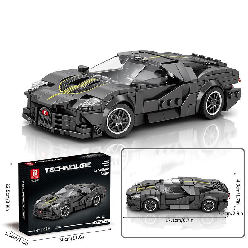 Non-Toxic Creative Ideas City Famous Racing Vehicle Model Building Blocks Moc Sports Car Assembly Bricks Kids Toys For Children Birthday Gifts