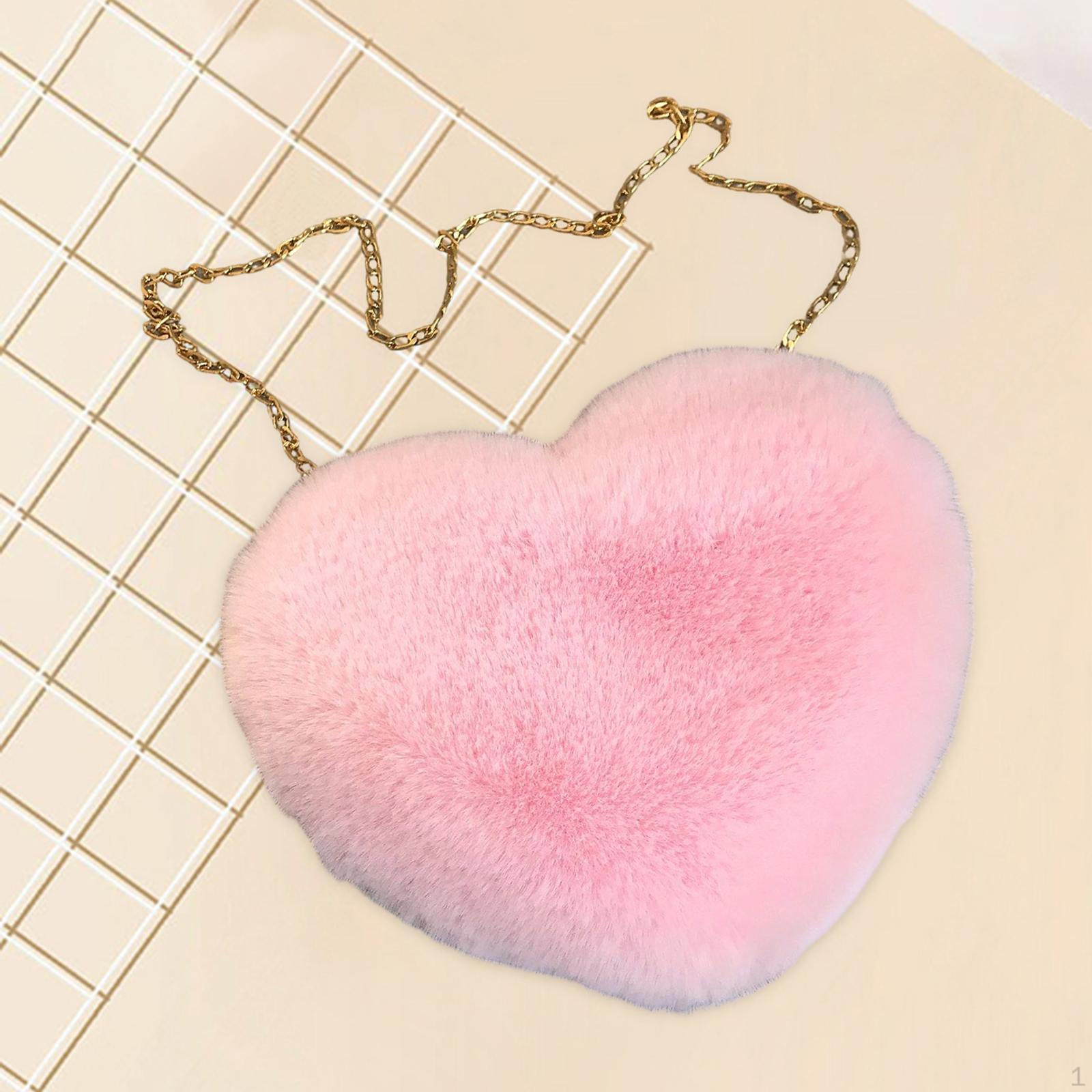 

Heart Shape Purse Crossbody Shoulder Bag for Dating Daily Use Wedding світло-рожевий колір