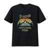 Womens Vintage Retro Yosemite National Park Mountain T Shirt Vintage Washed Graphic Versatile Soft Unisex Top For Everyday Wear