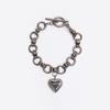 Vente Heart Pendant Bold Chain Bracelet