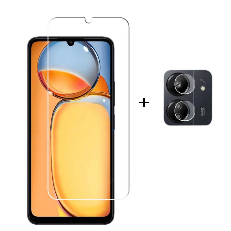 Full Gule Glass For Xiaomi Redmi 13C 12C Screen Protector Redmi 13C Tempered Glass Protective Phone Lens Film For Redmi 13C