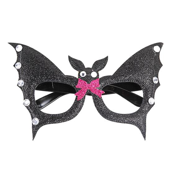 xiaobudian Halloween Party Glasses for Kids Adults, Glitter Frame Cosplay Decoration, Funny Pumpkin Skull Ghost Bat Eyewear Accessory Favors