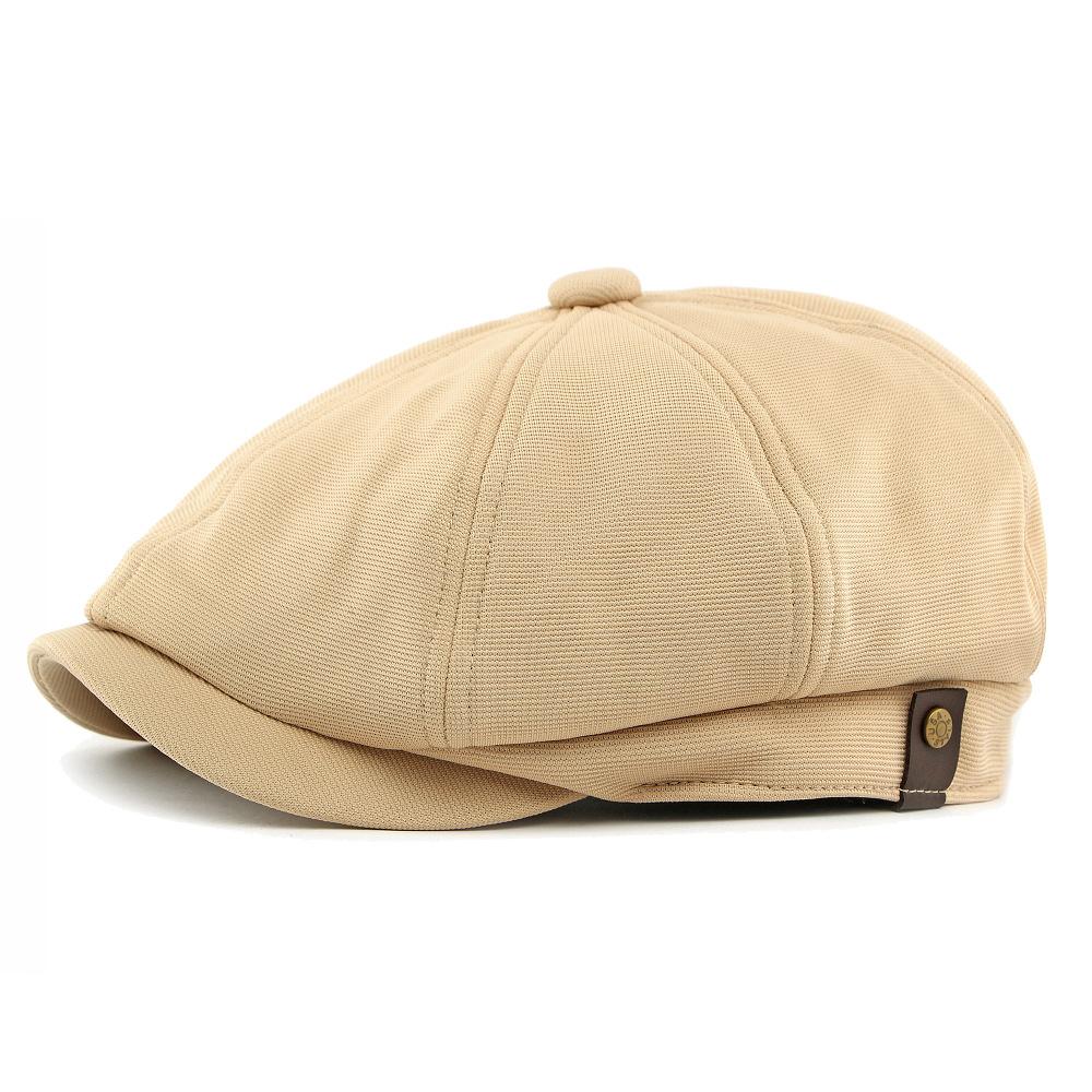 Herren Achteckige Kappe Britische Vintage Baskenmütze Malermütze