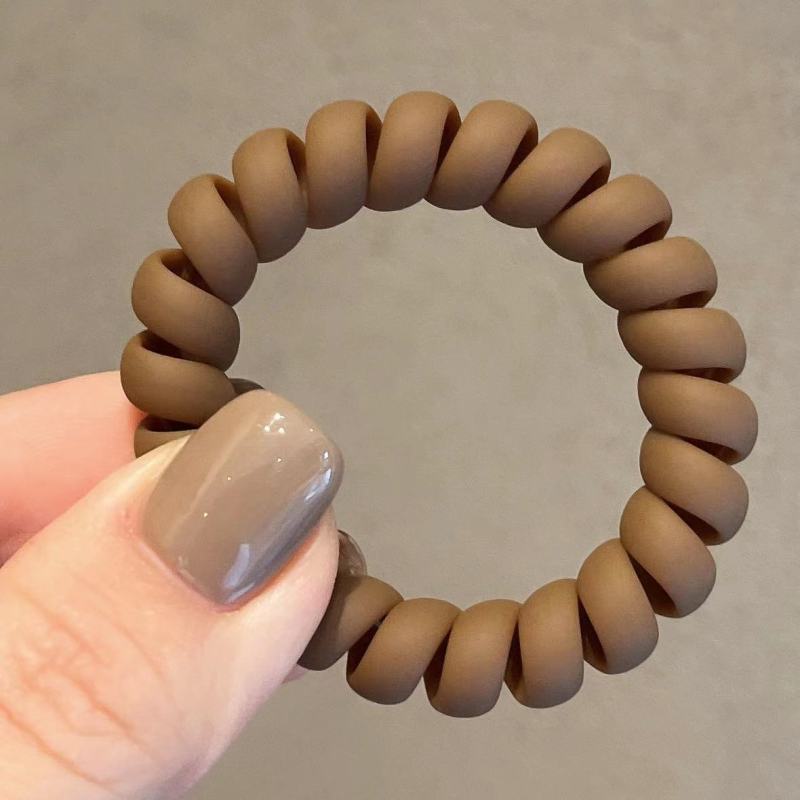 Ins style geometric phone cord hair ring simple personality tide design sense hair rope all-match hair accessories female