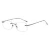 Rimless Eyeglass Frames Minimalist Square Eyeglass Frames Metal Eyeglass Frames Hypoallergenic Unisex Eyewear For Business Daily