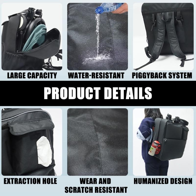 Torba do przechowywania wózków dziecięcych z tkaniny Oxford Łatwa w montażu i demontażu Organizer na co dzień i w podróży