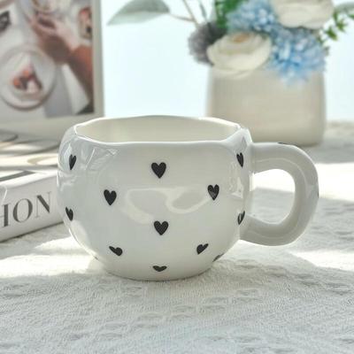 Liebesherz Keramik Kaffeetasse & Untertasse Set