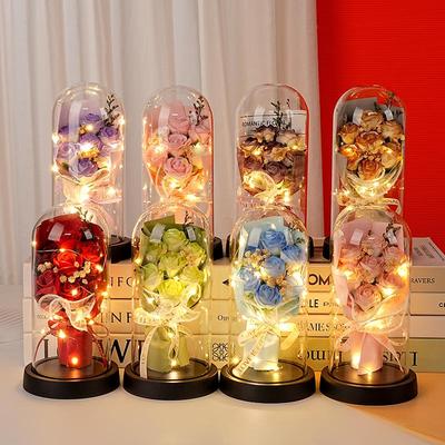 Valentine's Day Preserved Rose Lamp - Festival Gift & Ornament