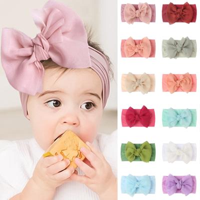 Baby Nylon Headbands Hairbands Hair Bow Elastics Hair Accessories For Baby Girls Newborn Infant Toddlers Kids