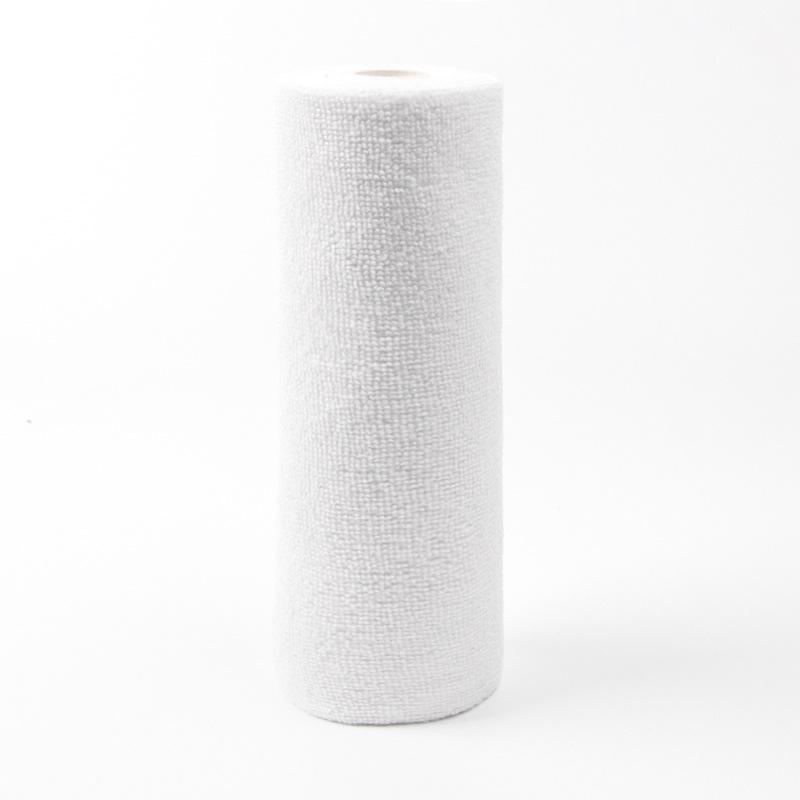 Thickened Microfiber Kitchen Towel Roll - Absorbent, Oil-Removing, Hand-Tear Dishcloth