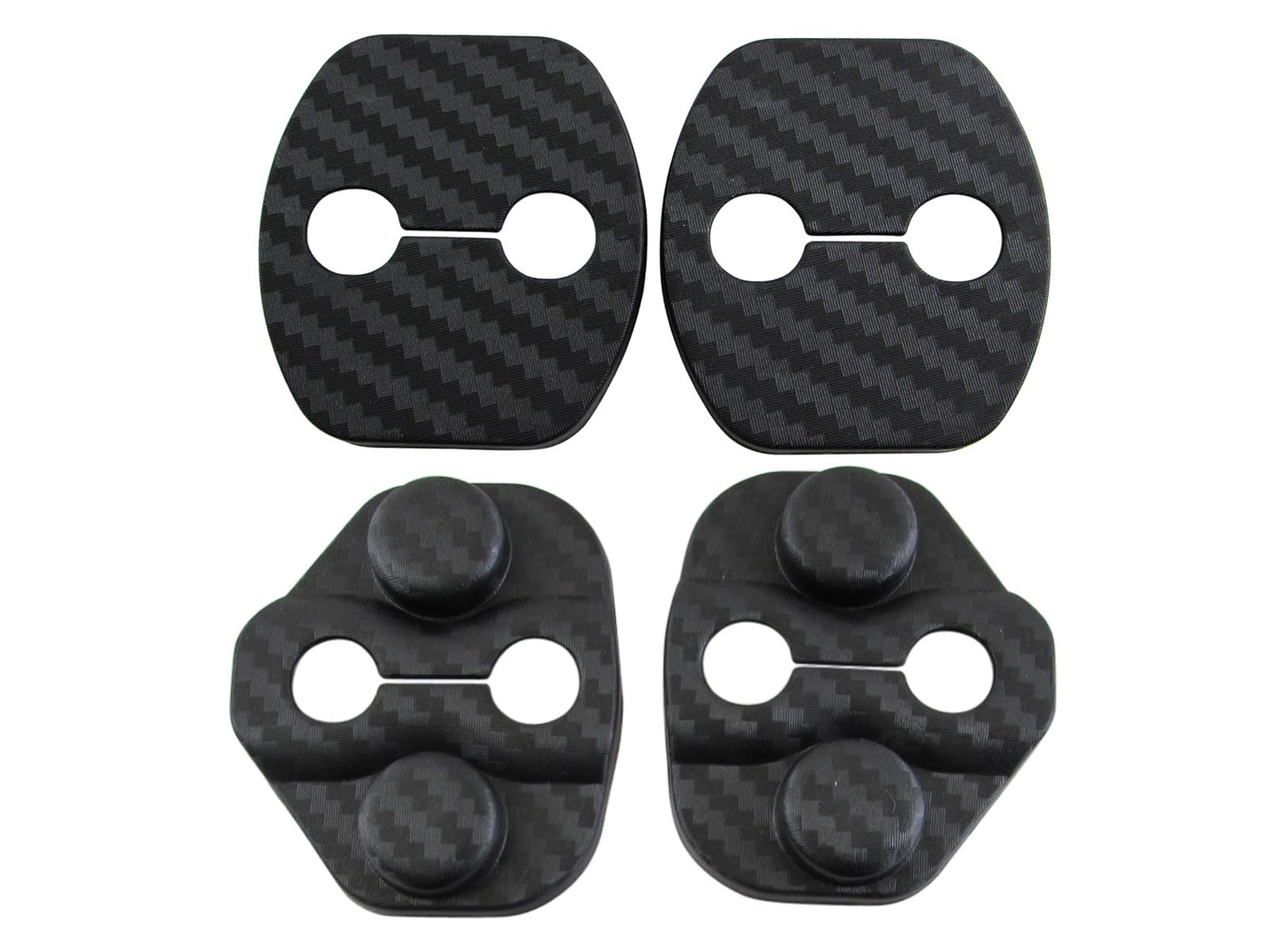 BRIGHTZ Elgrand E51 Carbon Style Door Striker Cover 4PC [STRIKER-033]