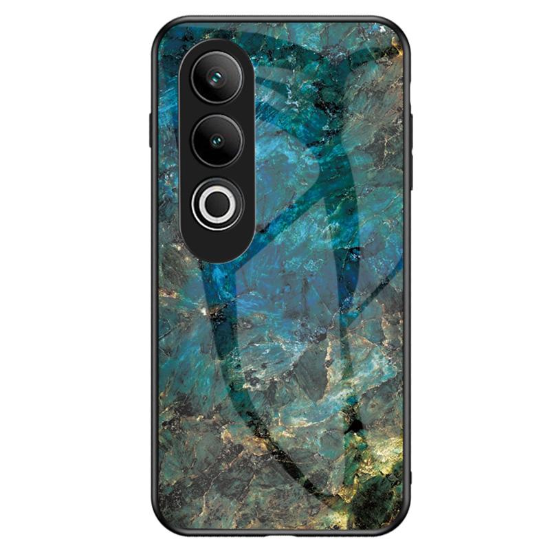 

For OnePlus Nord CE4 5G Tempered Glass Case Marble Pattern Protective Phone Cover Emerald Marble