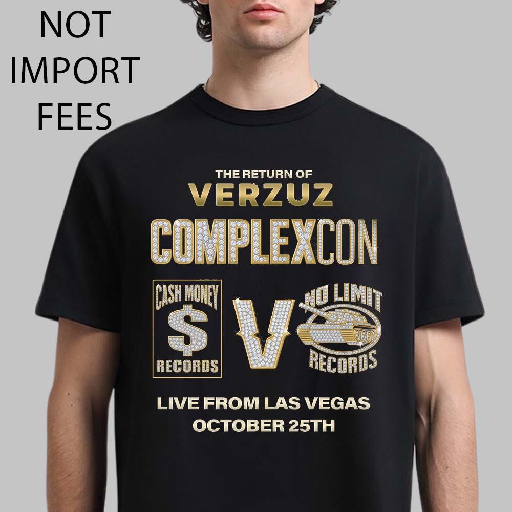 The Return Of Verzuz Complexcon 2025 Cash Money Records Verzuz T-Shirt Unisex T-Shirt L