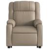 Recliner Chair with Lift Assistance Cappuccino Faux Leather