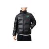 Anta Printed Letter Zip-Up Stand Collar Down Jacket Unisex Outerwear Black 172248924-2
