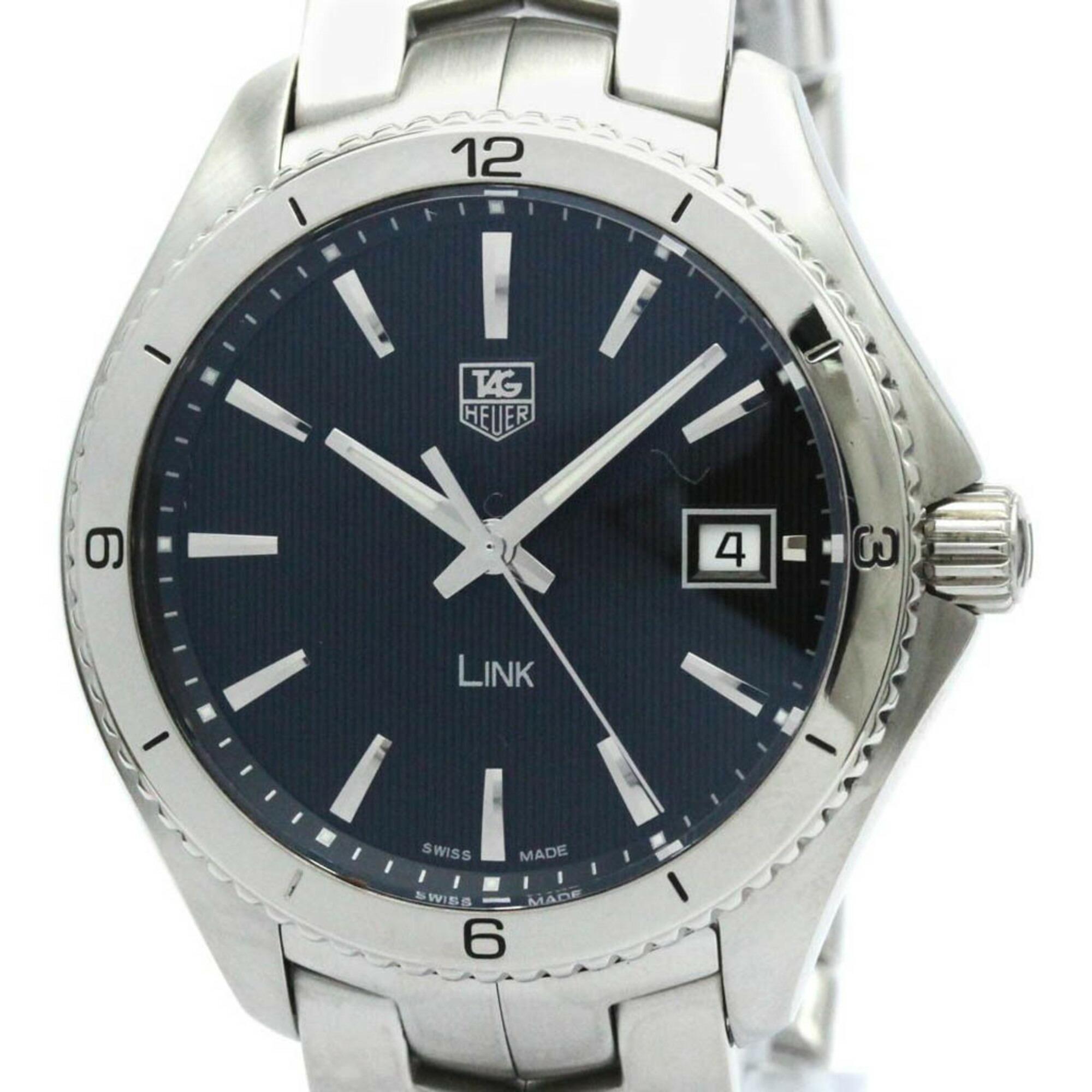

TAG HEUER Link Stainless Steel Automatic Men s Watch WAT1110 (Exterior Finished) [Used] [Used]