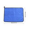 Cotton Fishing Towel Thickening Water Absorption Double Sided Color Towel Fishing Accessory(Blue Gray )